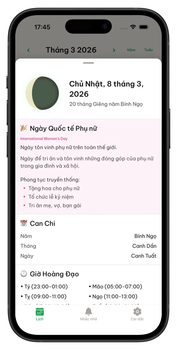 Biết giờ tốt trong ngày / Know your auspicious hours